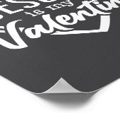 Jesus Heart Christian Faith Love Valentines Day Me Poster (Hoek)