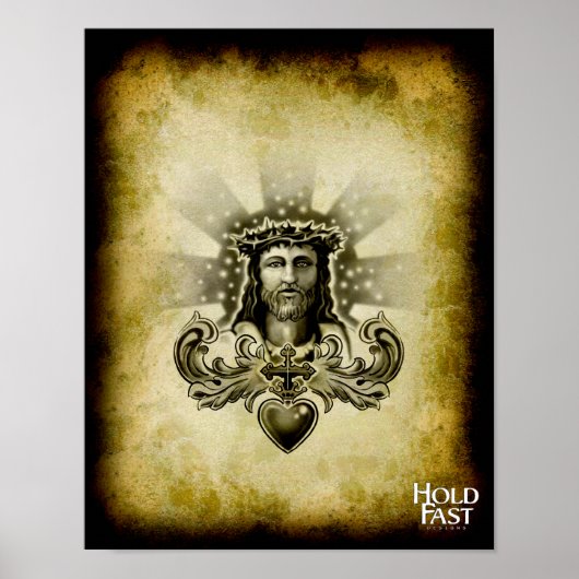 Jesus Heart Poster (Voorkant)