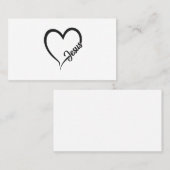 JESUS HEART VISITEKAARTJE (Voorkant / Achterkant)