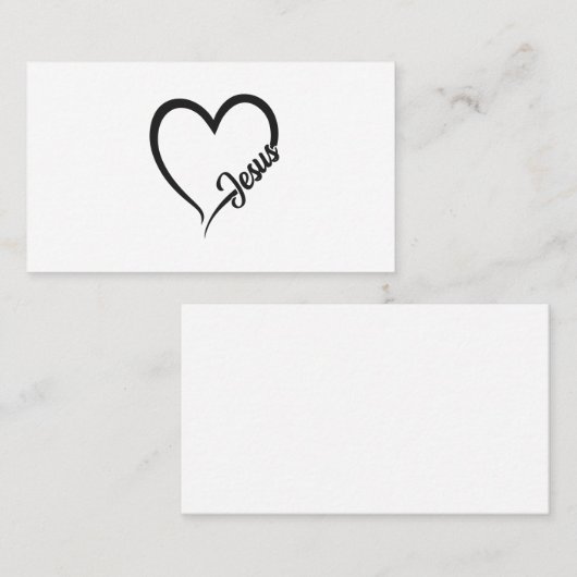 JESUS HEART VISITEKAARTJE (Voorkant / Achterkant)