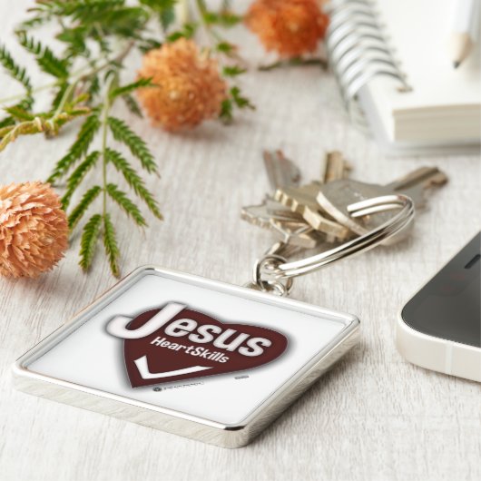 Jesus HeartSkills - Schlüssel zum glücklichen Herz Sleutelhanger (Zijkant)