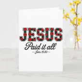 Jesus Heeft Alles Betaald Boho Bloemen Rozen Chris Kaart (Gele Bloem)