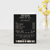 Jesus Heeft Alles Betaald Grappig Christelijk Gelo Kaart (Gele Bloem)