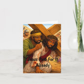 Jesus Heeft Betaald Kaart (Voorkant)