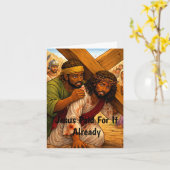Jesus Heeft Betaald Kaart (Gele Bloem)