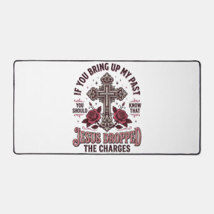 Jesus Heeft De Aanklacht Ingetrokken Vintage Cross Bureaumat