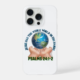 Jesus Heeft de Hele Wereld in Zijn Handen Phonehoe iPhone 15 Pro Case