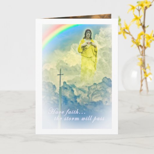 JESUS HEEFT HET STORM GESPROKEN KAART (Gele Bloem)