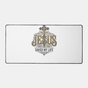 Jesus heeft mijn leven gered Vintage gravure Chris Bureaumat