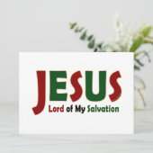 JESUS: Heer van de Zaligheid Kaart (Staand voorkant)