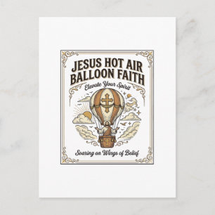 Jesus Heet Lucht Ballon Geloven Jesus Heet Lucht B Briefkaart