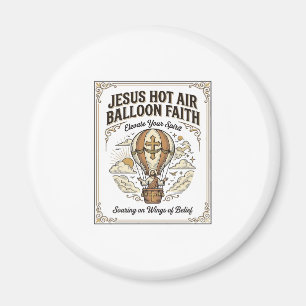 Jesus Heet Lucht Ballon Geloven Jesus Heet Lucht B Magneet