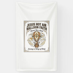 Jesus Heet Lucht Ballon Geloven Jesus Heet Lucht B Spandoek