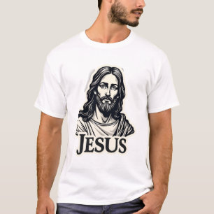 Jesus Heilige Naam Vintage Gravure Shirt 2