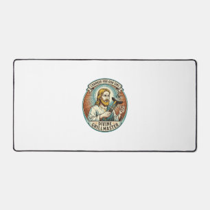 Jesus Helemaal Verbrand Zwart Hot Dog BBQ Humor_1 Bureaumat