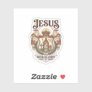 Jesus Heraldiek Wapen Jesus Heraldiek Wapen Ar Sticker