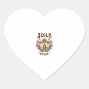 Jesus Heraldiek Wapen Jezus Heraldiek Wapen Jezus Hart Sticker