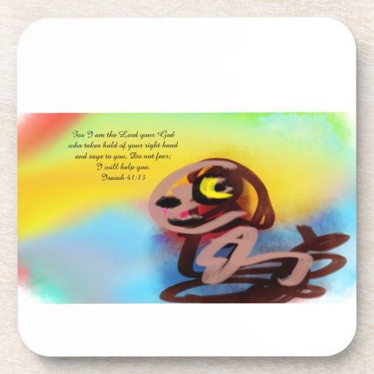 Jesus here  bier onderzetter (Voorkant)