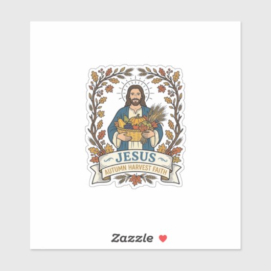 Jesús Herfst Oogst Geloof Jesús Herfst Oogst Ch Sticker (Vel)