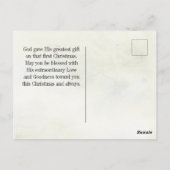 JESUS Het grootste cadeau van alle John 3:16 Kerst Briefkaart (Achterkant)