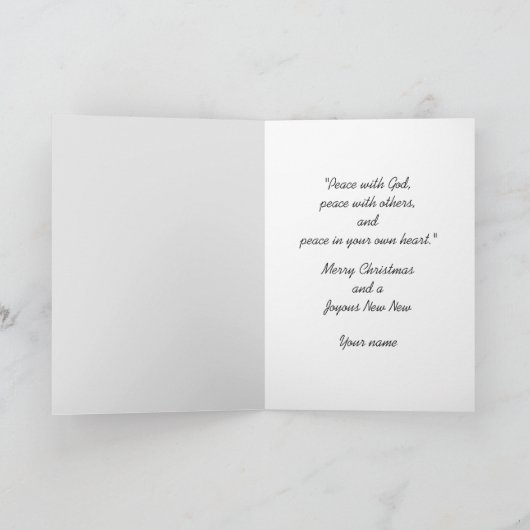 Jesus het Grootste Verhaal Kerst Wenskaart Kaart (Binnen)