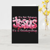Jesus het is geen religieuze disco Valentijn Kaart (Gele Bloem)