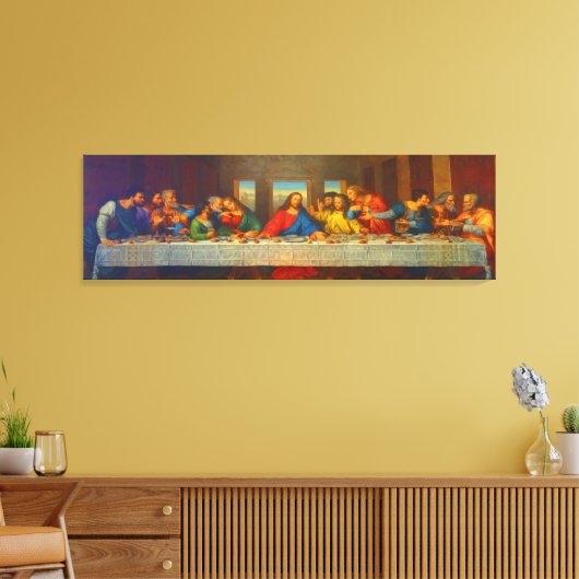 Jesus Het Laatste Avondmaal Canvas Afbeelding (Insitu (Woonkamer))