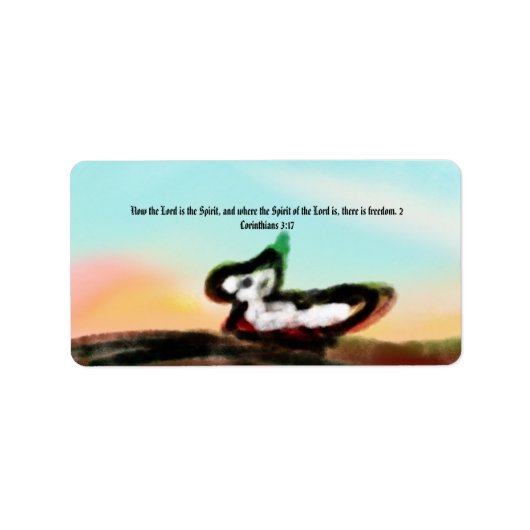 jesus hier etiket (Voorkant)