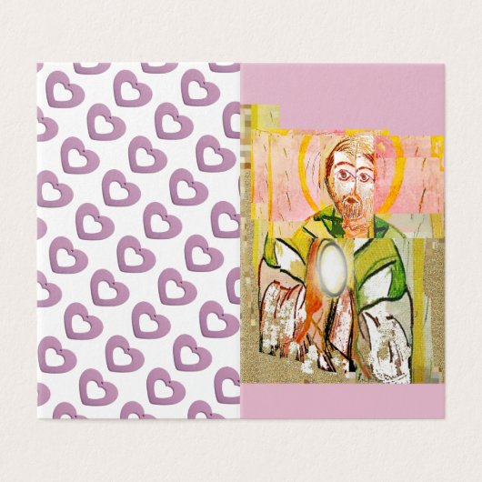 Jesus High Priest Prayer Card Kaart (Buitenkant ongevouwen)