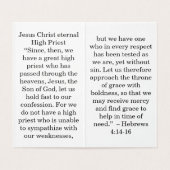 Jesus High Priest Prayer Card Kaart (Binnenkant ongevouwen)