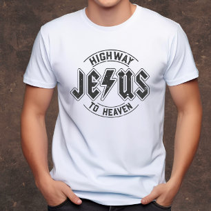 Jesus - Highway to Heaven mannen Christelijk T-shirt