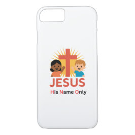 Jesus - His Name Only (New Logo) iPhone 8/7 Hoesje