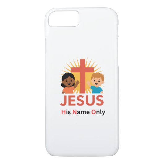 Jesus - His Name Only (New Logo) Case-Mate iPhone Case (Achterkant)
