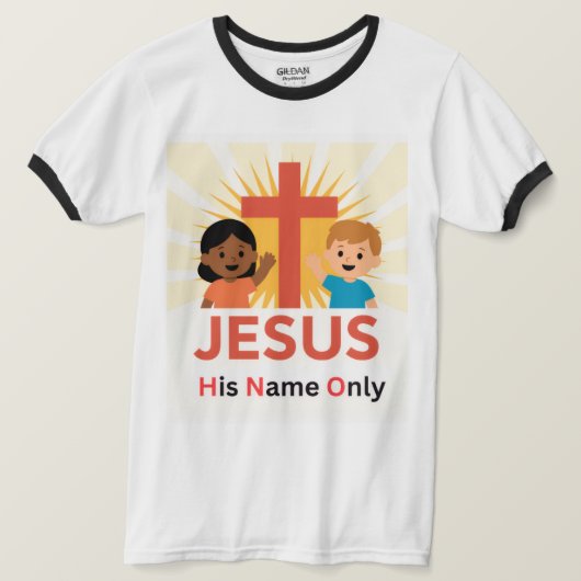 Jesus - His Name Only T-shirt (Design voorkant)