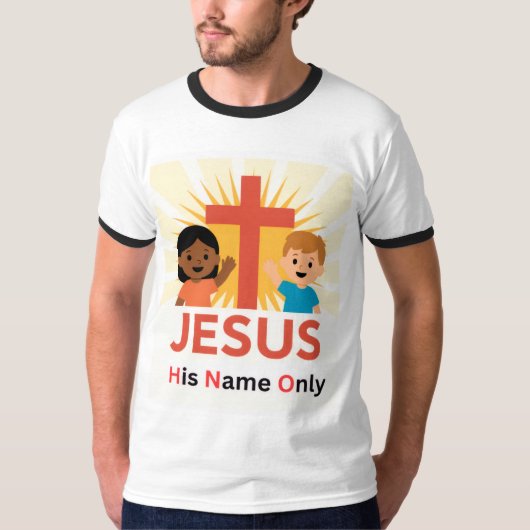 Jesus - His Name Only T-shirt (Voorkant)