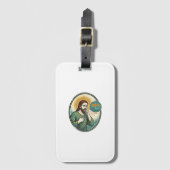 Jesus hoest midden stem notitie audiobericht tekst bagagelabel (Voorkant (verticaal))