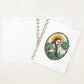 Jesus hoestend midden spraakbericht audiobericht t planner (Display)