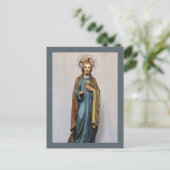 Jesus Holding Golden Sacred Heart Briefkaart (Staand voorkant)