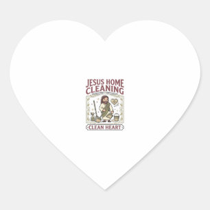 Jesus Home Schoonmaken Schoon Hart Jesus Home Scho Sticker