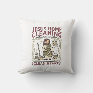 Jesus Home Schoonmaken Schoon Hart Jezus Thuis Sch Kussen