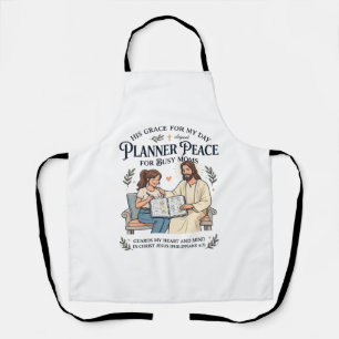 Jesus Homeschool Moeder Planner Shirt Gebaseerd op Schort