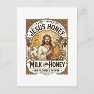 Jesus Honing Melk En Honing Jezus Honing Melk Honi Briefkaart