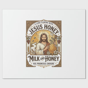 Jesus Honing Melk En Honing Jezus Honing Melk Honi Cadeaupapier