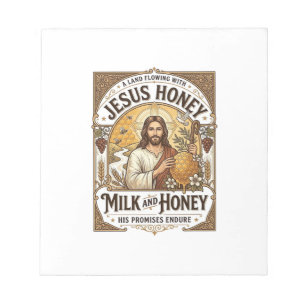 Jesus Honing Melk En Honing Jezus Honing Melk Honi Notitieblok