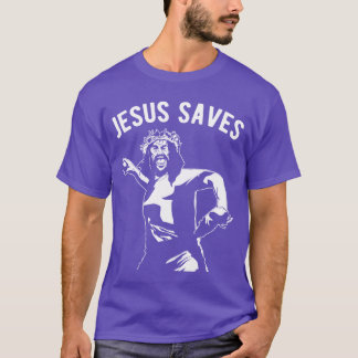 Jesus honkbal religieus sport grappig t-shirt