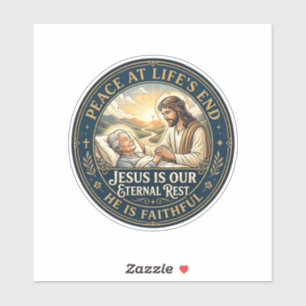 Jesus Hospice Eind Van Levenscomfort T-shirt Chris Sticker