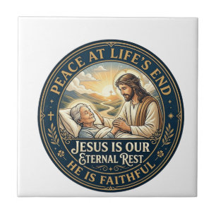 Jesus Hospice T-shirt voor comfort aan het einde v Tegeltje
