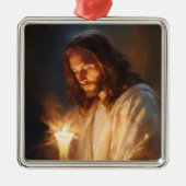 Jesus houdt kaars Ornament vast (Voorkant)