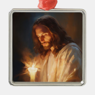 Jesus houdt kaars Ornament vast
