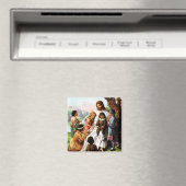  Jesus houdt van alle kinderen magneet (Insitu (Vaatwasser))